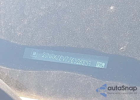 2018 Chevrolet Equinox Lt из США, поврежденный, VIN 2GNAXJEV7J6326839